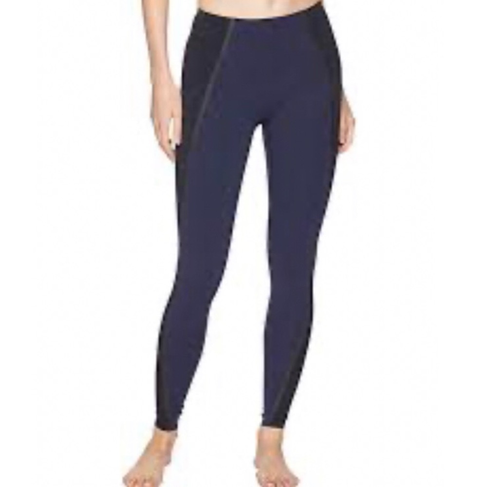 Spanx Mesh Contoured Active Leggings / Lapis Night - Picture 5 of 10